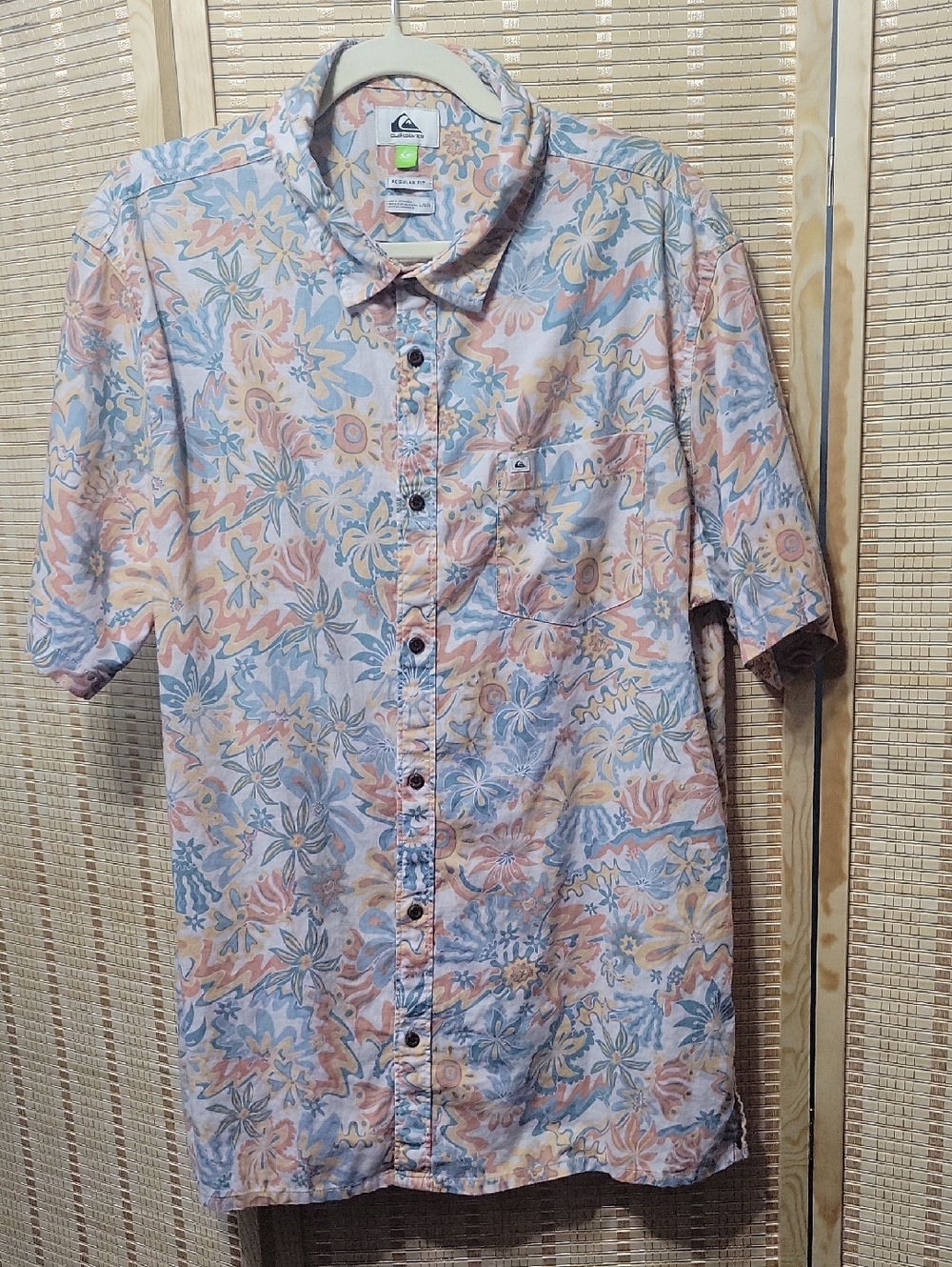Quiksilver Sufadelica Short Sleeve Shirt - Large